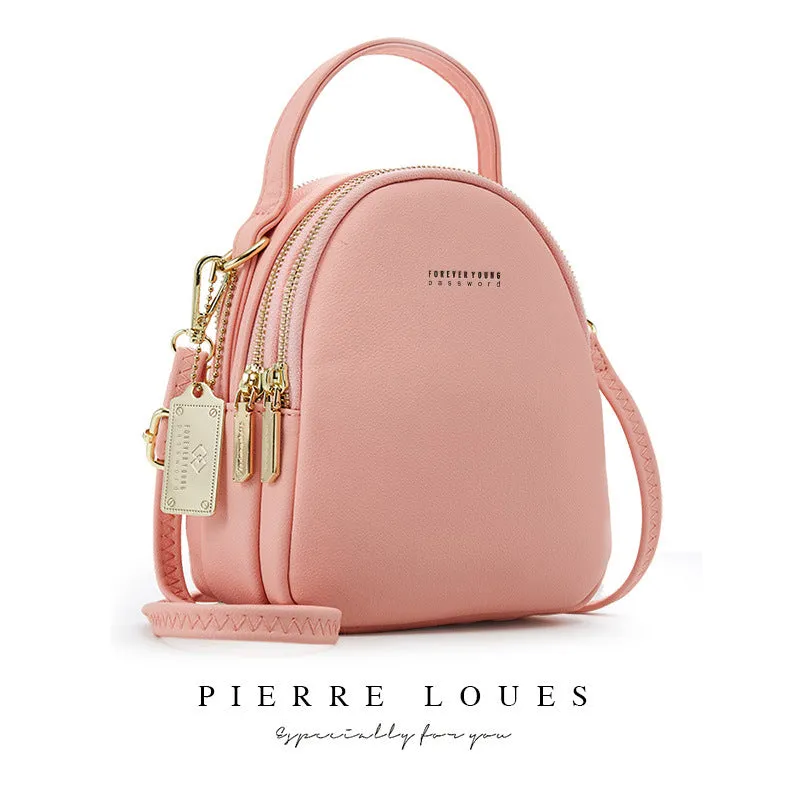 Women's Pierre Korean Style Solid Color Simple Backpacks