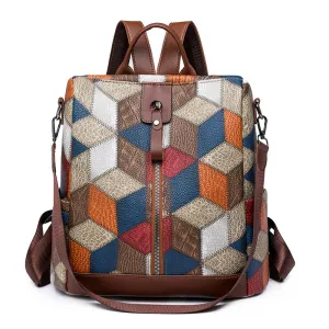 Women's Pupil Large Trendy Capacity Trusted Stitching Diverse collection Backpacks Color
