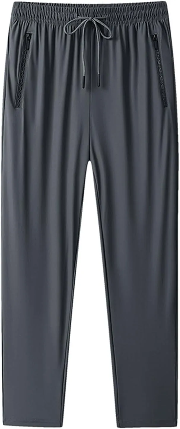Womens Quick Dry Stretch Pant Trendy Cool Ice Silk Active Elastic Trouser Going Out Hiking Athletic Casual Sweatpants