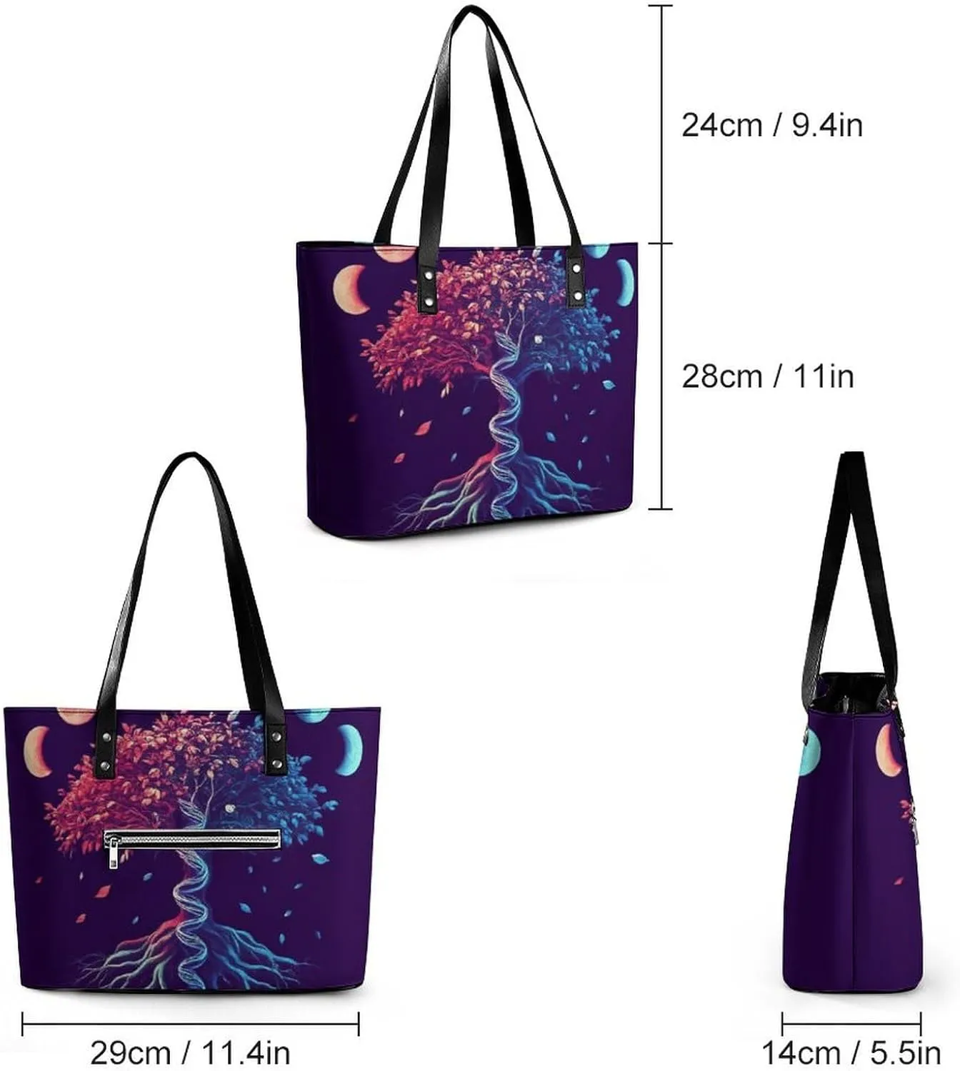 Women's Stylish Tote Bag Travel Shoulder Handbags Work Casual Hobo Sling Bag