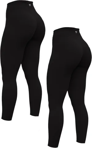 Women's Yoga Pants 7/8 High Waisted Workout Yoga Leggings for Women Butt Lifting Tummy Control Booty Tights