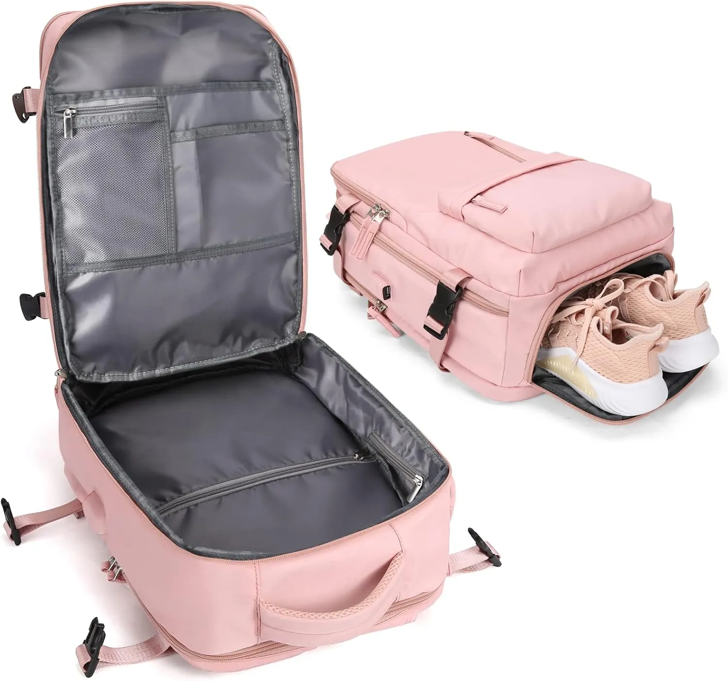 WONHOX Large Travel Backpack Carry on Flight Approved Laptop Work Business Backpack for Women Men Mochila de Viaje