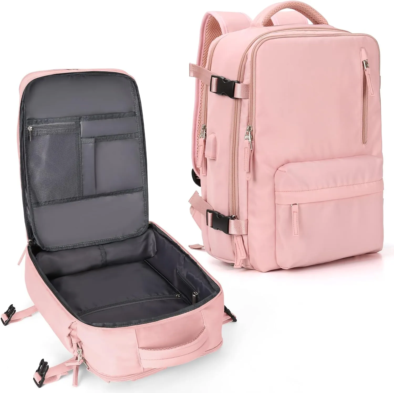 WONHOX Large Travel Backpack Carry on Flight Approved Laptop Work Business Backpack for Women Men Mochila de Viaje