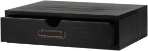 Wooden Storage Box Apothecary Drawers Vintage Wooden Drawers Wood Desktop Organizer with Drawers Countertop Drawers Library Card Catalog Cabinet Apothecary Cabinet（BLACK）