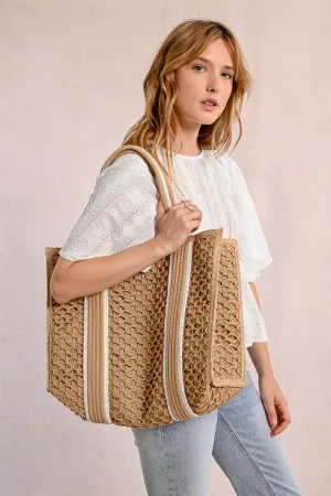WOVEN BASKET BAG