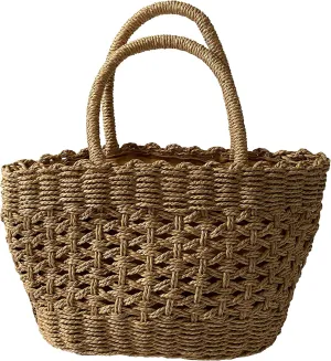 Woven Straw Bag Top-handle Handbags Leisure Fashion Style Easy Matching