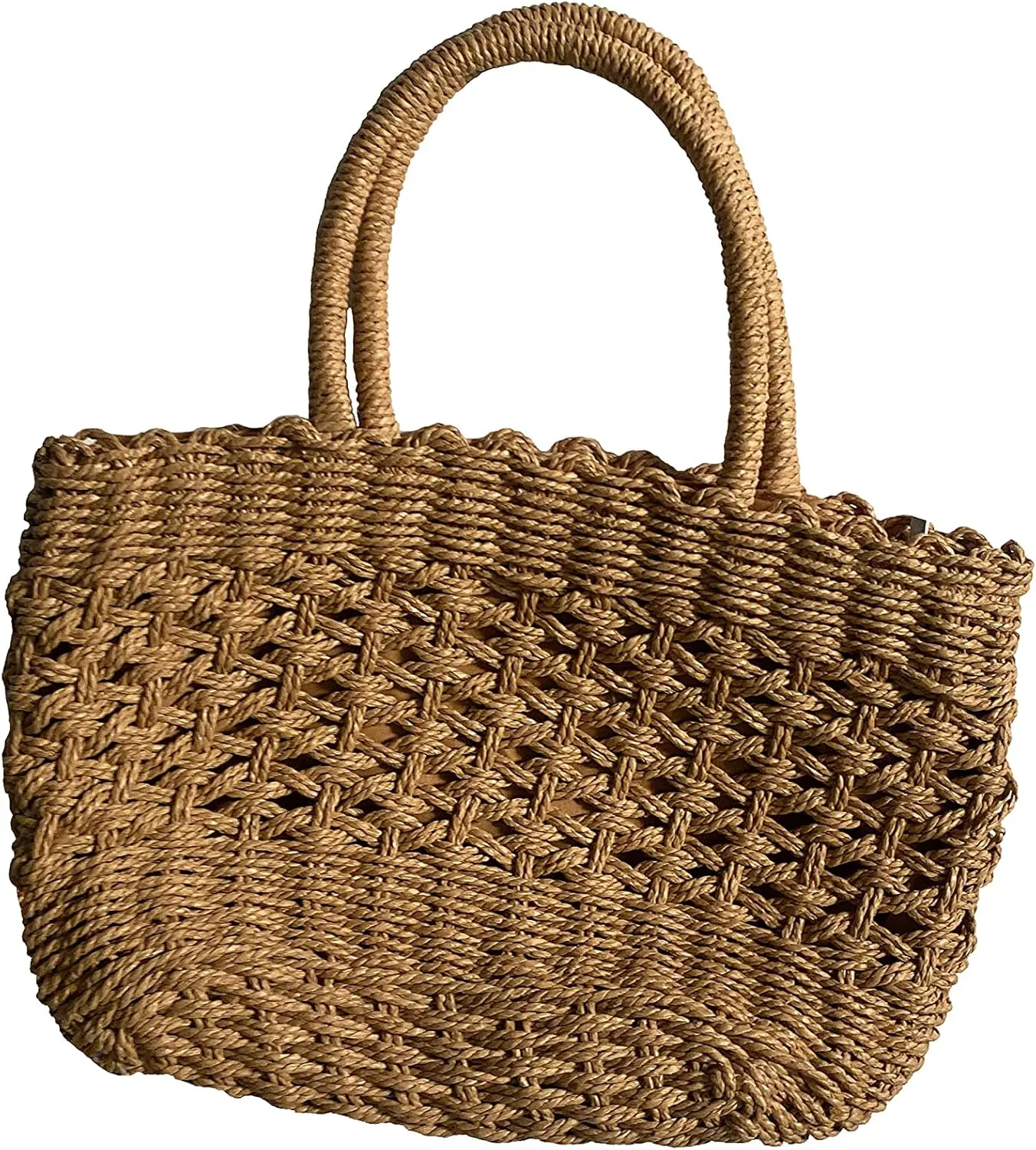 Woven Straw Bag Top-handle Handbags Leisure Fashion Style Easy Matching