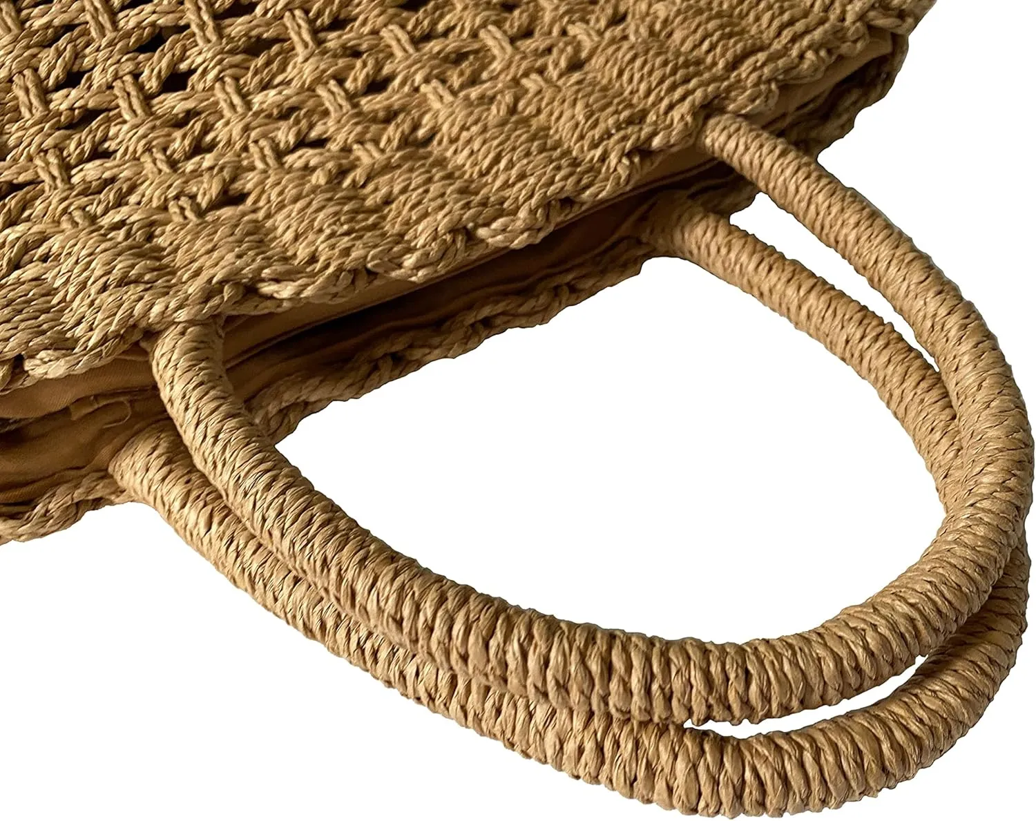 Woven Straw Bag Top-handle Handbags Leisure Fashion Style Easy Matching
