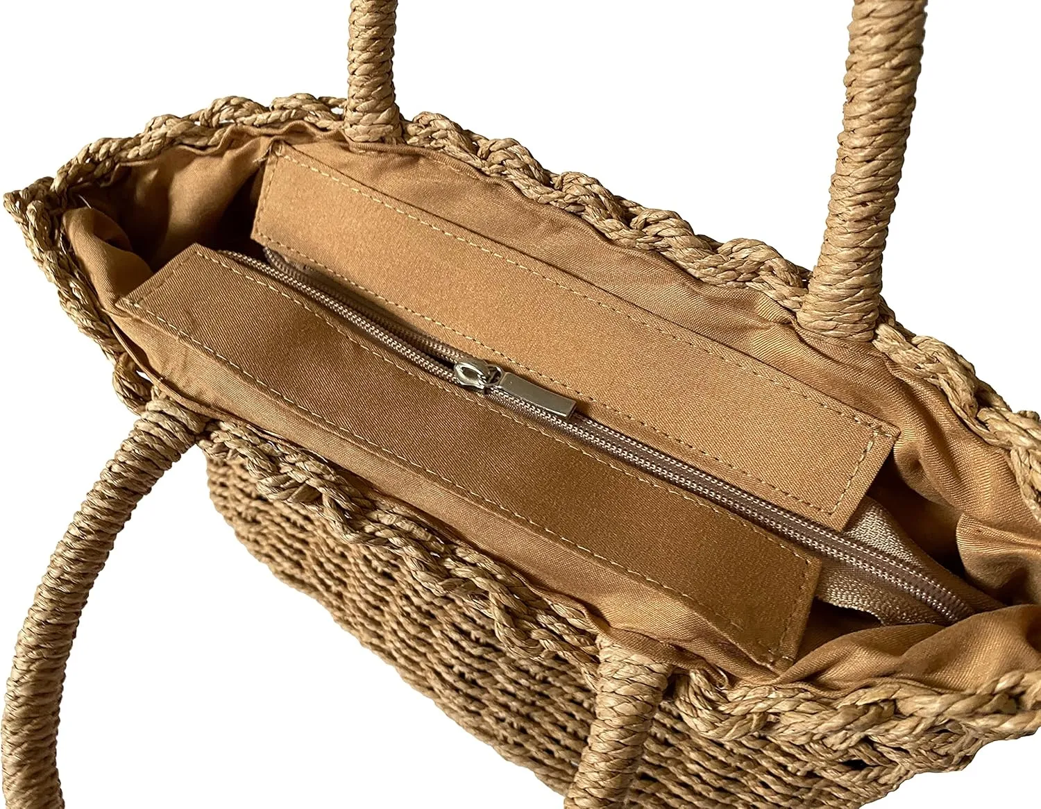 Woven Straw Bag Top-handle Handbags Leisure Fashion Style Easy Matching