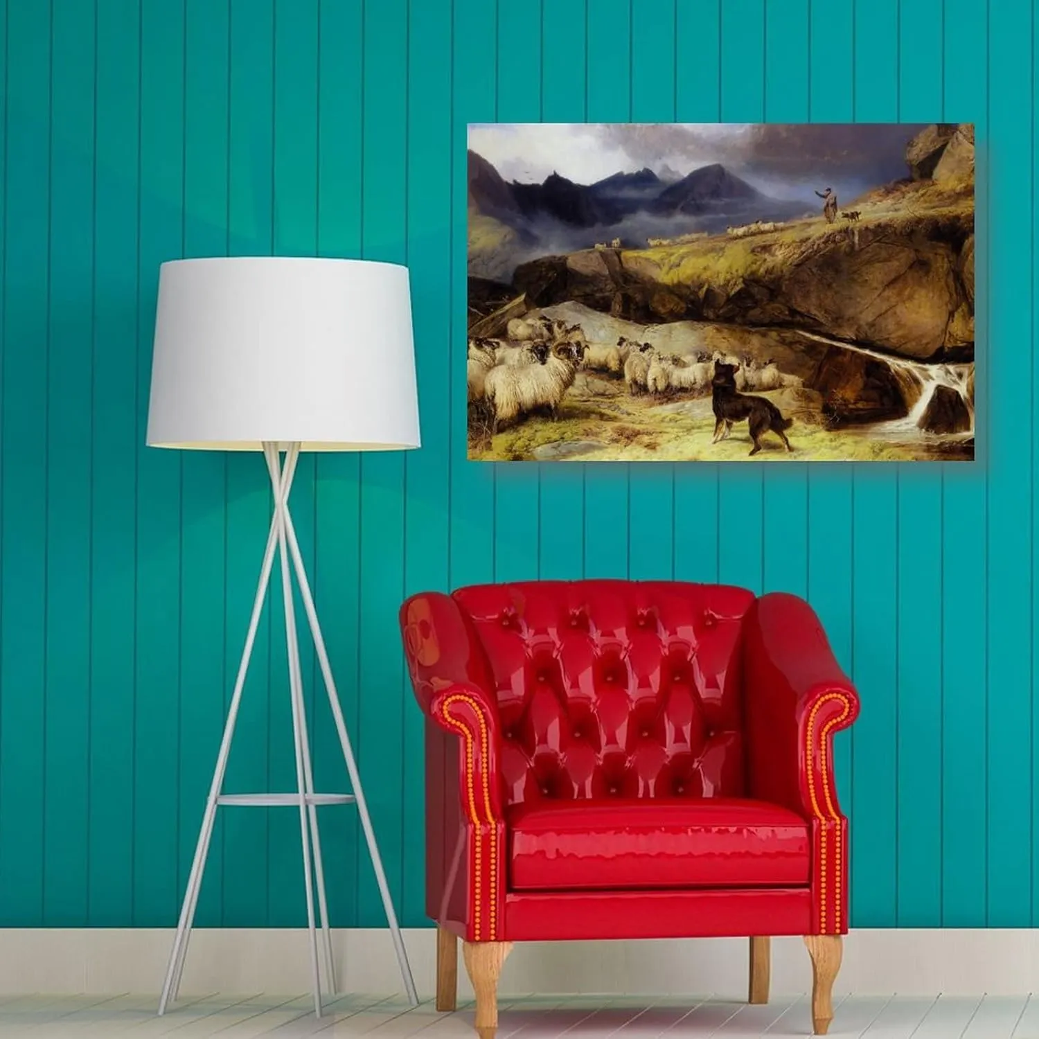 XINLI Julian Alden Weir Posters for Room Oil Painting Classic Retro Wall Art Picture Painting Poster Canvas Print Posters Artworks Bedroom Living Room Decor 08x12inch(20x30cm)