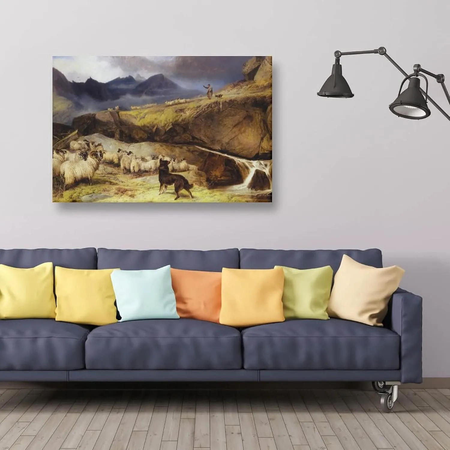 XINLI Julian Alden Weir Posters for Room Oil Painting Classic Retro Wall Art Picture Painting Poster Canvas Print Posters Artworks Bedroom Living Room Decor 08x12inch(20x30cm)