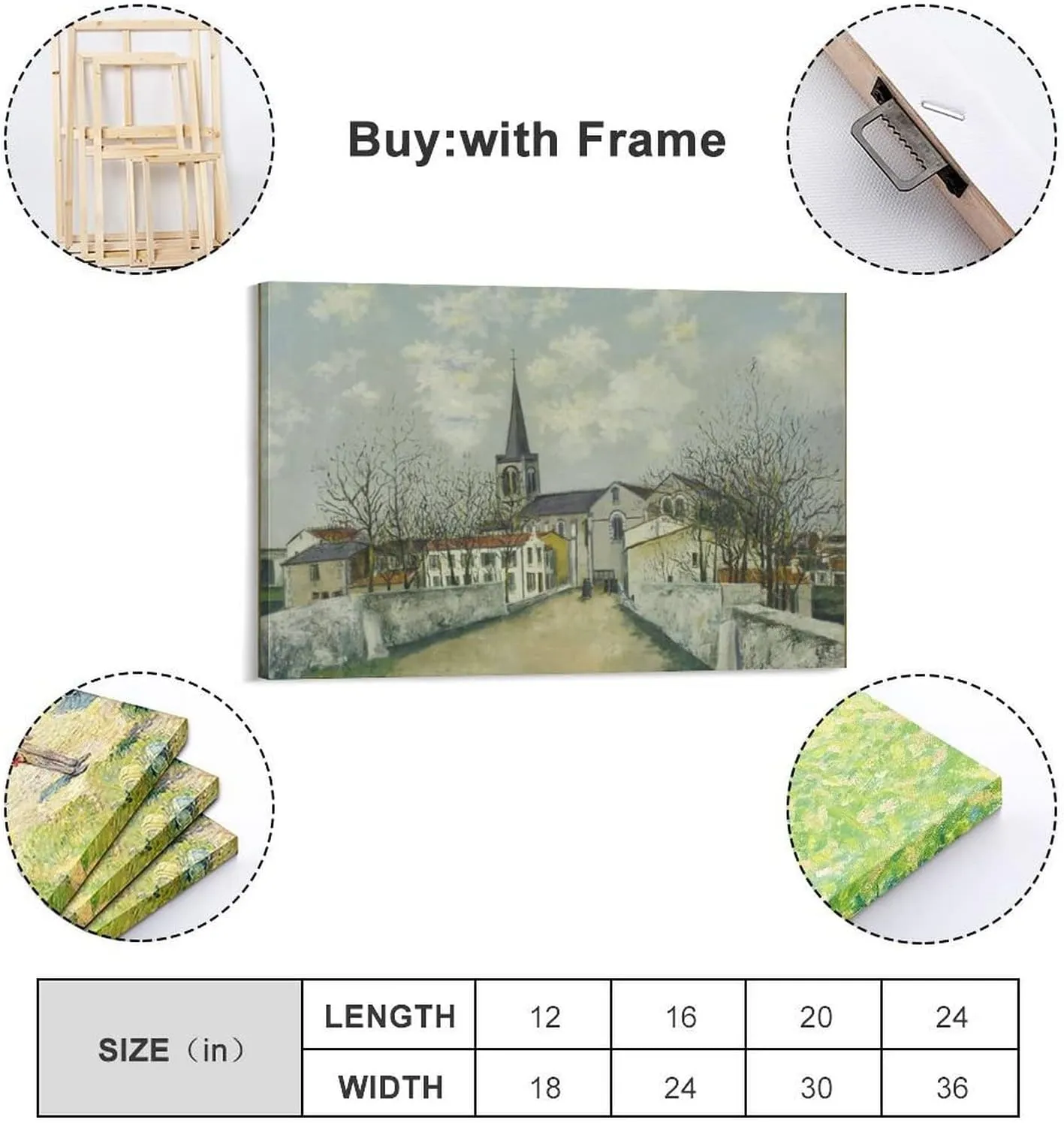 XINLI Julian Alden Weir Posters for Room Retro Art Classic Oil Painting Poster Decorative Painting Canvas Wall Art Living Room Posters Bedroom Painting 08x12inch(20x30cm)