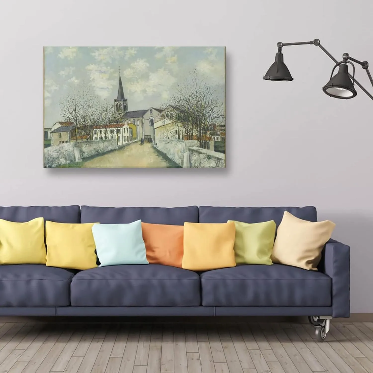 XINLI Julian Alden Weir Posters for Room Retro Art Classic Oil Painting Poster Decorative Painting Canvas Wall Art Living Room Posters Bedroom Painting 08x12inch(20x30cm)
