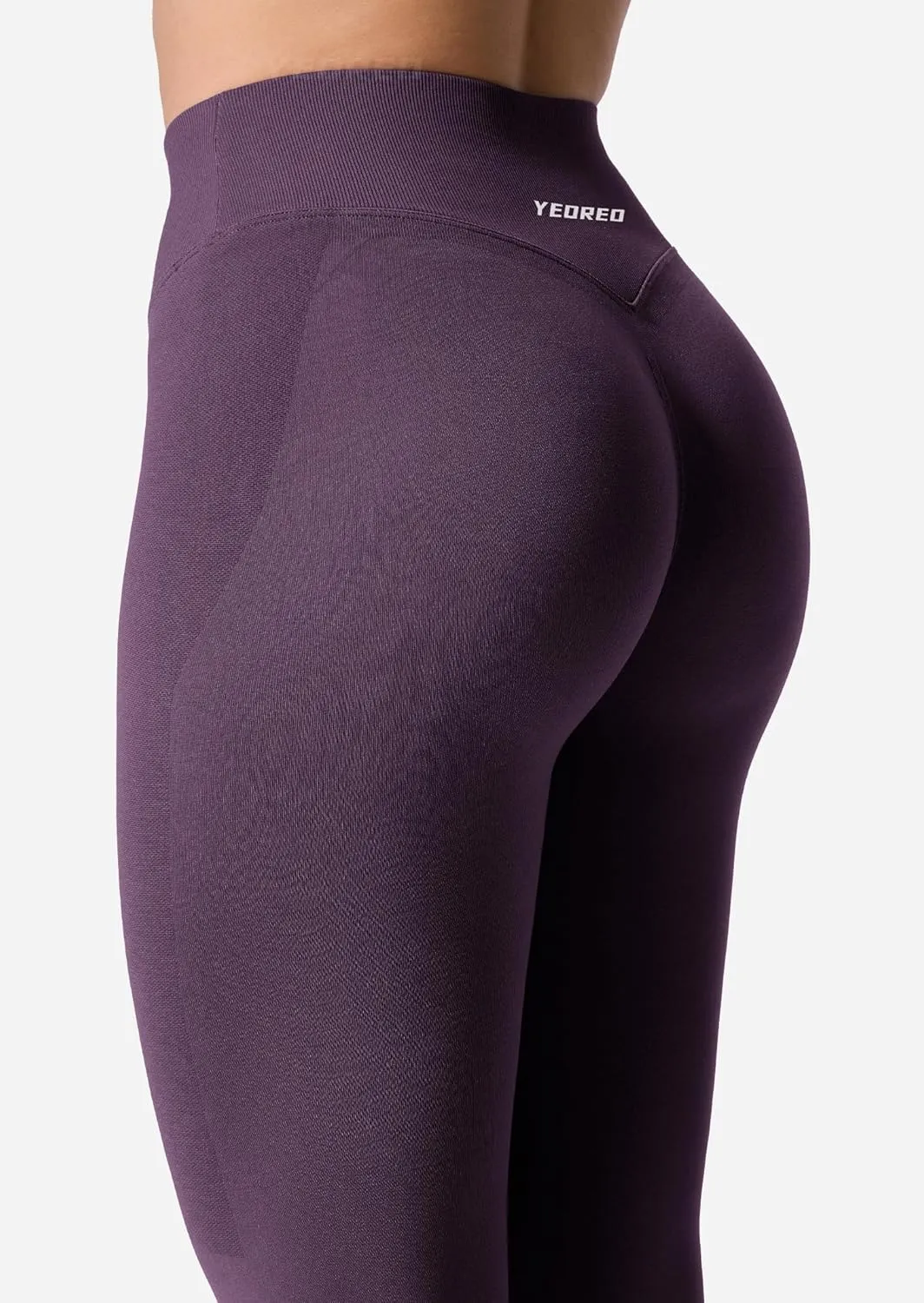 YEOREO V Waist Workout Leggings for Women Amplify Butt Lifting Scrunch Gym Leggings Seamless Yoga Pants