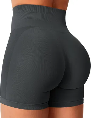 YEOREO Women Seamless Scrunch Workout Shorts High Waisted Intensify Running Gym Yoga Workout