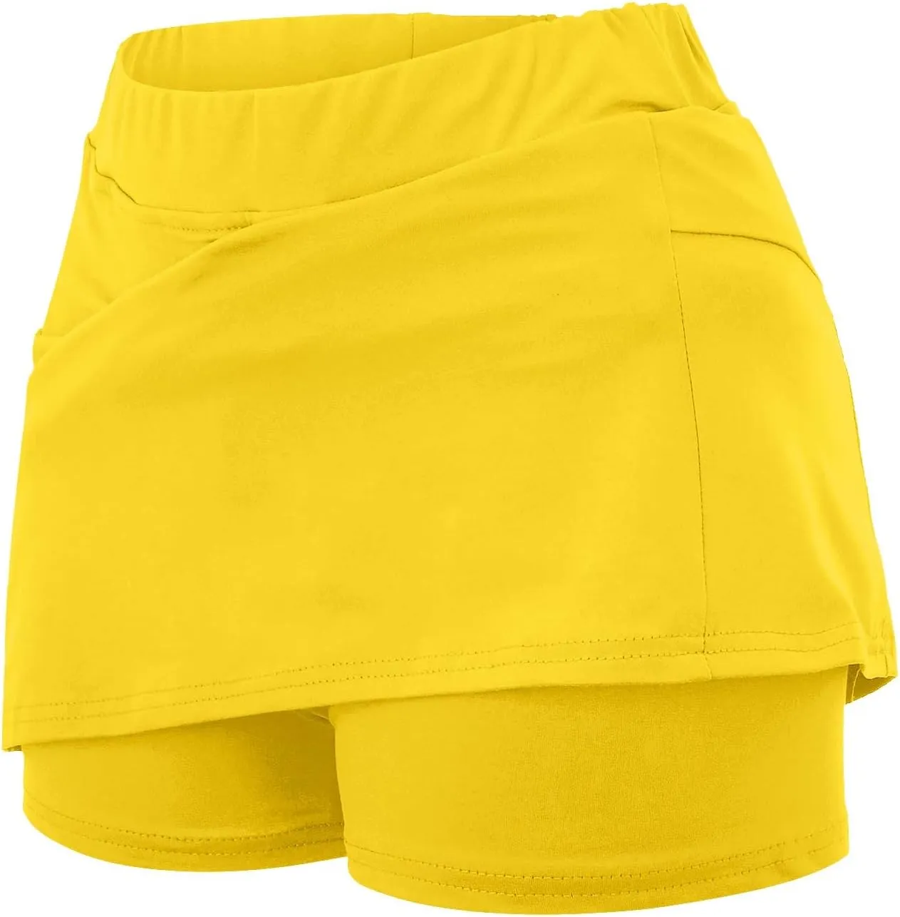Yoga High Waisted Golf Skirts for Women a Line Tennis Athletic Casual Skort with Inner Shorts Yoga Pants