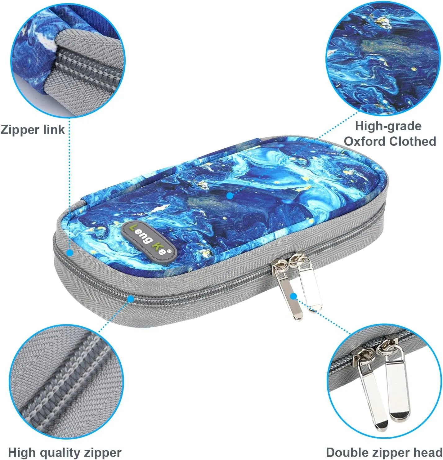 YOUSHARES Insulin Travel Case - Travel Medicine Cooler Bag Diabetic Insulated Organizer Portable Cooling Bag for Insulin Pen and Medication Diabetic Supplies with 2 Diabetes Ice Pack (Quicksand Blue)