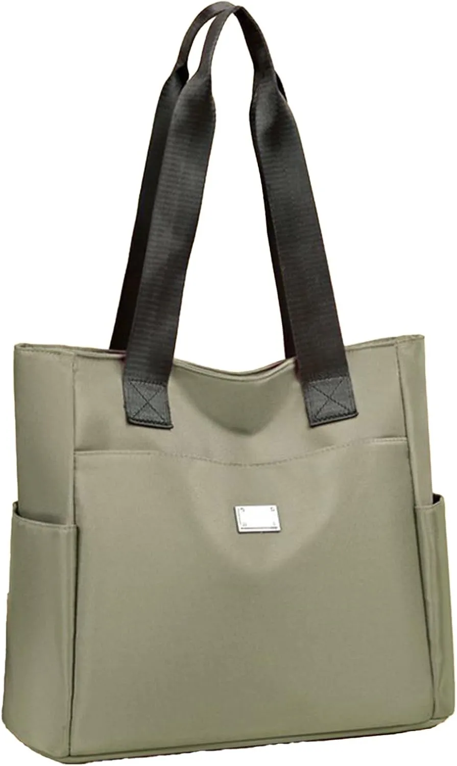 Zcjeaneviln Bag Waterproof,Large Capacity Water Repellent Multi Pocket Nylon Shoulder Bag,Stylish and Lightweight,for womens