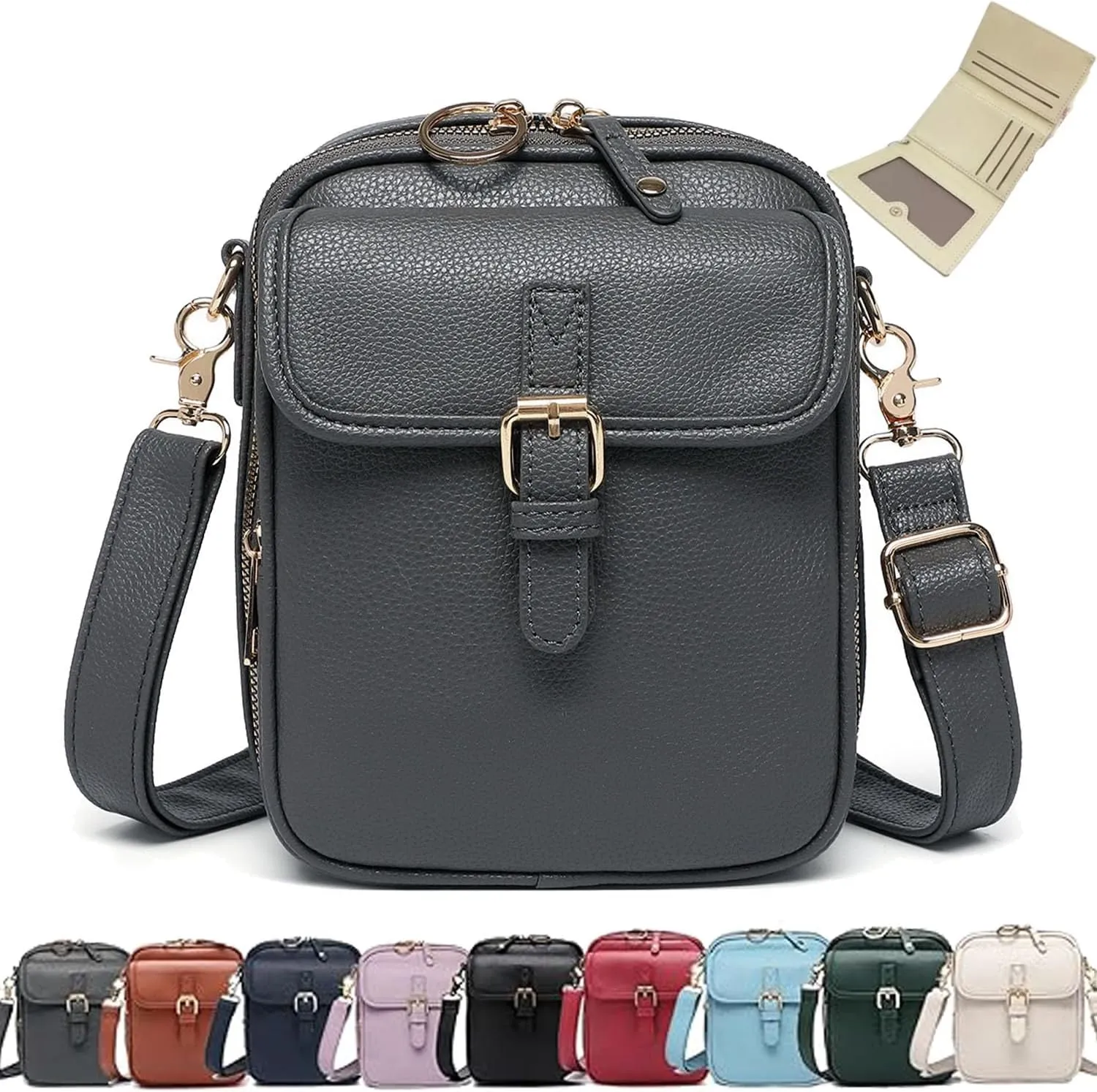 Zealburst 5 Crossbody Leather Bag,Collaboraten1 Urvashi Tojoyride Forcipower Collaboration Crossbody Anti Theft Leather Bag