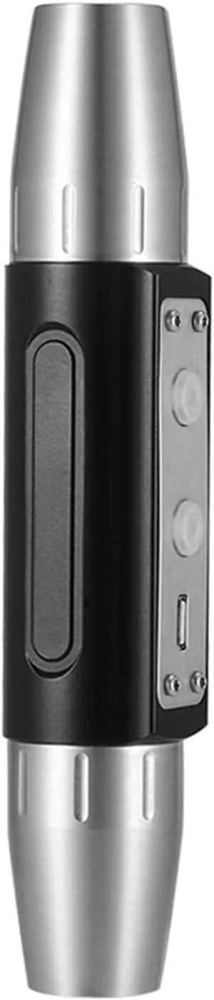 Zerodis LED Flashlight, USB Rechargeable Bright Torch with Double Heads for Jewelry Identification